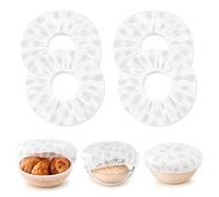 4 Pièces Housses Banneton pour Pain avec Élastique, Couvercles Alimentaires Réutilisables, Couvre-Pâte pour Levain, Accessoires de Boulangerie, Couvre-Bols, Fruits, Pâtisserie, Cuisine, 28 cm