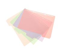4 Pièces Intercalaires de Classeur Pastel avec Onglets PP 4 Pages | Intercalaire Classeur Fiche Bristol, Rangement Étanche, Usage Étude et Photo, Pages Faciles à Tourner