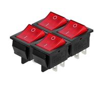 4 Pièces Interrupteur à Bascule de Générateur Moteur 2-3 Kw 5-8 Kw | Pa et Cuivre, Usage sur Panneaux de Commande, Installation Facile, pour Appareils Ménagers et Groupes Essence