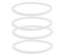 4 Pièces Joint Bouteille Isotherme en Silicone Blanc, Anneau de | Joints de Couvercle, Facile à Nettoyer, Étanche, pour Gobelets et Bouteilles