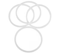 4 Pièces Joints de Couvercle en Silicone pour Gobelets, Blanc | Joint Bouchon Gourde Isotherme, Joint D'étanchéité pour Bouteilles, Usage Voyage Bureau Extérieur