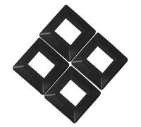 4 Pièces Jupe Décorative de Poteau de Clôture pour Pieds Carrés | Cache Base Discret, Finition Esthétique Solide, pour Rampes de Patio et Escaliers, Lot Unique