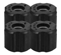 4 Pièces Kit de Bagues pour Tondeuse à Essence PE Noir | Diamètre Extérieur 25,5mm, Usage pour Taille-haie et Débroussailleuses, Montage