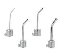 4 Pièces Kit de Buses D'air Chaud Coudées Série 850 | Pointes 3mm 5mm 6mm 8mm, Argenté, Résistantes à Rouille et Corrosion