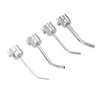 4 Pièces Kit de Buses pour Outil Thermique 850, Coudé Allongé, 3 à | Alliage D'aluminium Argenté, Anti-rouille et Anti-corrosion, Réduit les Fuites D'air Chaud, Pièces 3mm 5mm 6mm 8mm