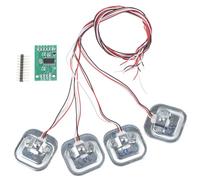 4 Pièces Kit de Capteurs de Pondération 50kg Cellule de Charge HX711 Jauge de Contrainte de Charge en Demi-Pont