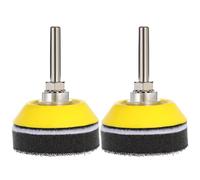 4 pièces Kit de Coussinet de Ponçage Pneumatique 5,1x5,1x6cm en flocking | Changement Rapide des Disques, Travail D’Angle Facilité, pour Jade et Pierres en Polissage