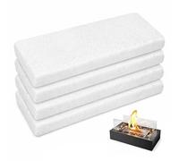 4 Pièces Laine Céramique pour Bioéthanol, 30x10x2,5cm Éponge pour Cheminée | Laine de Verre Laine Céramique, Laine Éthanol, Laine Céramique Pour Brûleur Bioéthanol Cheminée De Table Intérieur