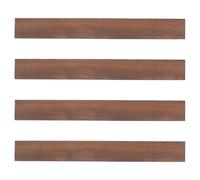 4 Pièces Lattes de Bois Brun Clair 15,75x1,57cm | Bois à Sculpter, Surface Fine et Nette, Facile à Couper, Prêt à L'emploi, pour Cadres de Jardinière