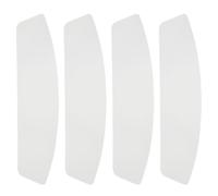4 pièces Lentille de Remplacement pour Capot de Sablage, 41,2x14,5x0,5cm | Profil Courbe Large, Surface Dure Anti-Buée, Vision Nette, pour Masques et Casques en Nettoyage Industriel