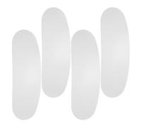 4 pièces Lentille de Sablage Transparente PVC 34,5x11,5x0,5cm pour capot | Surface Anti-Buée et Dure, Profil Courbe Large, pour Visières de Sablage et Casques de Soudage