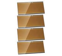 4 Pièces Lentille Extérieure du Casque de Soudage en Verre 4, 25 X | Remplacement pour Capot de Soudage, Accessoires de Casque, Usage en Atelier et Extérieur