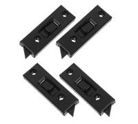 4 Pièces Loquet de Fenêtre à Ressort pour Châssis Vinyle, Noir | Sécurité, Positionnement Fluide, Installation Facile, pour Rénovation Maison Cuisine, Format 8,50x2,50x1,00cm