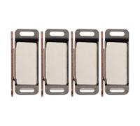 4 Pièces Loquet Magnétique de Porte D'armoire, Acier Inoxydable | Fermeture pour Placard et Tiroirs, Installation Simple, Maintien Ferme des Portes, Finition Soignée