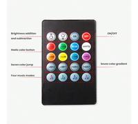 4 pièces Lumières intérieures de voiture RGB intelligentes, 48/72 perles LED Lumières d'ambiance décoratives pour voiture avec télécommande, Bande lumineuse pour voiture, Décoration de voiture, Access