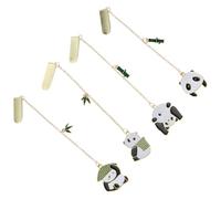 4 Pièces Marque-pages à Clipser Panda en Alliage, Décoratif | Marque-page Suspendu Simple, Finition Fine et Généreuse, Accessoire pour Projets D'art, Usage Quotidien