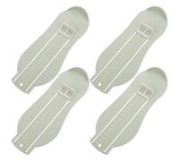 4 Pièces Mesureur de Pied pour Garçon Fille et Règle Chaussures PP | Échelle CM et Pouce Lisible, Format Compact, Vert Clair, pour Achats en Magasin et Essayage