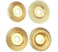 4 pièces meule en bois, disque de meulage en bois, diamètre intérieur 22.2 mm pour meuleuses d'angle