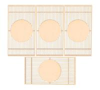 4 Pièces Mini Paravent en Bois pour Modèle De Bâtiment Miniature, Accessoires De Décoration Intérieure, Artisanat Fin Et Polyvalent pour Scènes DIY