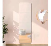 4 Pièces Miroir Autocollant, 20 X 20 cm Acrylique Miroir Adhésif Porte, Miroir Collant Muraux Carrés Flexible Miroire Deco pour