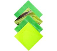 4 Pièces Morceaux de Verre Mosaïque Vert, Effet Coloré Solide | Verre Lisse, Épaisseur Uniforme et Bords Polis, pour Lampes de Table, Murs, Projets Vitrail