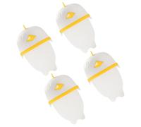 4 Pièces Moule à Flan aux Œufs Forme Poulet Antidérapants | Cuisson Rapide, Design Emboîtable et Empilable, pour Bentos et Préparation de Petit-déjeuner