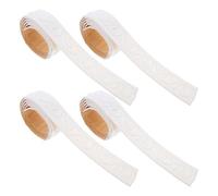 4 pièces Moulure Murale Adhésive 3D Blanche en Mousse Xpe | Pose sans Outil, Angles Épousés, pour Murs Peints Cuisine, Rénovation Rapide pour Locataires