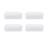 4 Pièces Organisateur D'œufs à 20 Compartiments en Mousse PE | Rangement , Fond Stable à Rainures Nettes, pour Œufs de Poule Caille, Marché