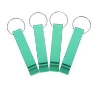 4 Pièces Ouvre-bière en Alliage Outil D'ouverture D'onglets | Compact et Portable, Usage Pique-niques et Fête, Couleur Vert, Alliage D'aluminium