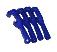 4 Pièces Ouvre-couvercle en Plastique, Levier Bleu | Forme Crochet Pratique, Ouverture Assistée, Contrôle Confortable, pour Bidons D’eau, Seaux de Béton, Restaurants