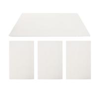 4 Pièces Panneau Isolant en Fibre Céramique Haute Température | Plaque Réfractaire Blanche Découpable, Adaptée aux Fours Industriels, Chambres de Combustion et Inserts de Foyer