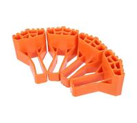 4 Pièces Patins pour Pieds D'échelle Pliable en Caoutchouc | Protection du Sol Intérieure, Forme Éventail Orange, Usage Domestique, Compatibles Escabeau et Échelle