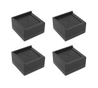 4 Pièces Pattes de Meubles en résine fibre plastique Pieds rehausseur de meubles de Cuisine rehaussants Jambes carré Table Canapé Lit Bloc de pied table,bord en forme de L (4cm,6x6cm)