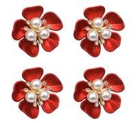 4 pièces perles boutons de manchette couvre chemise décorative bouton pince pour uniforme chemise robe vestes uniforme décoration facile à installer