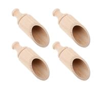 4 Pièces Petites Cuillères en Bois, à Thé Multifonctions