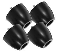 4 Pièces Pied de Meuble en Plastique pour Table et Chaise, Noir | Pieds de Meubles Réglable, Alliage de Zinc et Plastique, Usage Maison pour Canapé, Meuble, Rehausseur