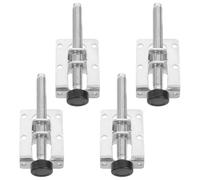 4 Pièces Pied Réglable Meuble en Acier, Niveleur Micro-ajustable | Base Capuchon Protecteur, pour Étagères de Garage et Pose sur Carrelage Couleur Aléatoire