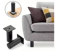 4 pièces Pieds de meuble réglables, Pieds de meuble réglables, Rehausseurs de meuble de canapé, Pieds de rechange pour meubles DIY, Pieds de support TV 4 pièces noires 5 cm,4 pièces noires 10 cm,4 piè
