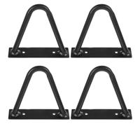 4 Pièces Pieds de Meubles en Métal Noir, Simples et Modernes | Haute Résistance, Antirouille, Installation Facile, pour Table Basse, Banc, Chaise, Usage Mobilier