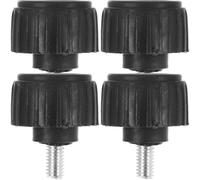 4 Pièces Pieds de Remplacement 30kg pour Balance Électronique | Pièces Universelles pour Plateforme, Conception Amortissante Stable, Accessoires de Rechange Noirs