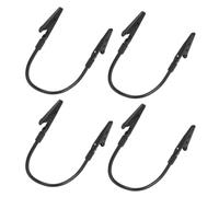 4 Pièces Pince à Double Tête pour Soudage, Maintien de Fil, Angle | Acier Inoxydable Noir, Support de Notes et Étiquettes, Usage Atelier, Accessoires de Modélisme
