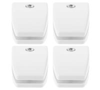 4 Pièces Pince de Séparation de Bureau ABS Blanche à Vis Réglables | Montage sans Perçage, Base de Serrage Épaissie, pour Cloisons en Verre ou Bois, Usage Bureau Partagé