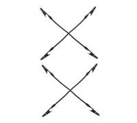 4 Pièces Pince de Soudage à Double Tête Réglable | Acier Inoxydable Noir, Angle Orientable, Maintien des Notes, Clip Double Tête pour Atelier