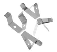 4 Pièces Pince de Température en Acier Inoxydable pour Sonde 3,8mm | Argenté, Maintien Stable pour Cuisson, Portable et Polyvalente, Usage Aliments et Contrôle Précis