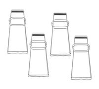 4 Pièces Pince en Acier Inoxydable Anti-brûlure | Léger, Prise Confortable, Résistance Élevée à Chaleur, la Cuisine, Levage Sécurisé de Plats Sortant du Cuiseur Vapeur