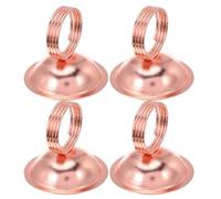 4 Pièces Pince Métallique Ronde pour Cartes, Notes et Photos | Usage Maison ou Bureau, Grip Ferme et Réutilisable, Format Compact, Style Moderne Discret
