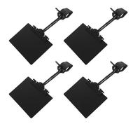 4 Pièces Pince Porte-affiche Rotative Abs Pvc | Double Face Inscriptible, S’efface à L’éponge, pour Tubes Ronds et Magasins, avec Mini Tableaux Noirs