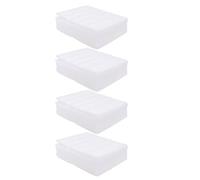 4 Pièces Plateau à Œufs en Mousse PE à 20 Compartiments | Rangement Stable, Design Anti Pression, pour Œufs de Poule Canard, Usage Maison et Emballage