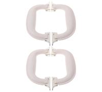 4 Pièces Poignée de Transport pour Boîte Métal 5,2 Pouces Incurvée | Finition Luxueuse Antidérapante, Support Stable, Trous Pré-percés, pour Réparation de Valises