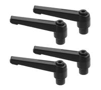 4 Pièces Poignée Réglable M8 X 63mm en Alliage D’aluminium, Levier 7 | Réglage sans Outil, Déverrouillage Rapide, pour Fixations, Rails de Clôture, Ateliers D’usinage et Projets DIY